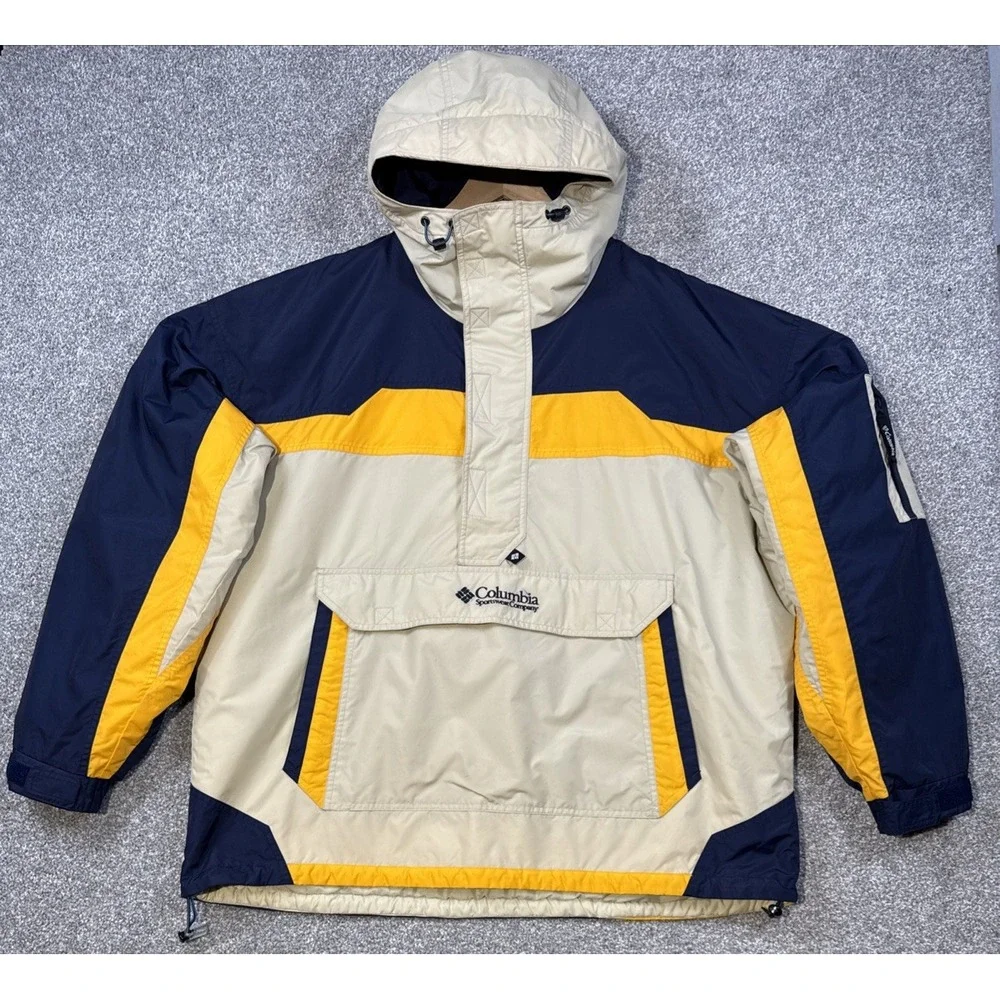 Vintage 1990s Columbia‎ Women XL Insulated Pullover Jacket Hooded Winter